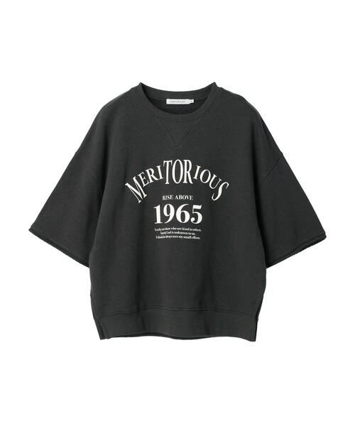 AMERICAN HOLIC（アメリカンホリック）の「ミニ裏毛ロゴカットプルオーバー①（Tシャツ/カットソー・レディース・チャコールグレー/ネイビー・M/L）」の22枚目の写真