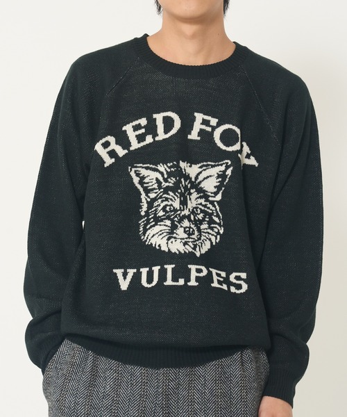 CORISCO（コリスコ）の「ニットソー動物柄ラグランクルー(M1)（ニット/セーター・レディース・ワイン/アイボリー/ブラック/グレー/ネイビー/ナチュラル/ブラック系その他/ブルー・X-LARGE/LARGE/MEDIUM）」の3枚目の写真