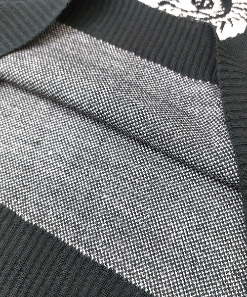 CORISCO（コリスコ）の「ニットソー動物柄ラグランクルー(M1)（ニット/セーター・レディース・ワイン/アイボリー/ブラック/グレー/ネイビー/ナチュラル/ブラック系その他/ブルー・X-LARGE/LARGE/MEDIUM）」の16枚目の写真