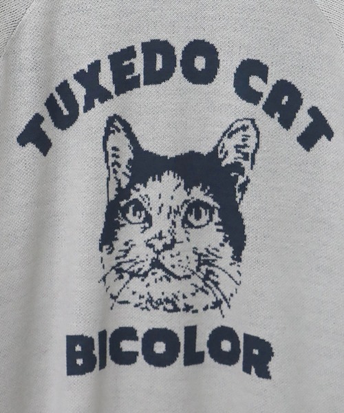 CORISCO（コリスコ）の「ニットソー動物柄ラグランクルー(M1)（ニット/セーター・レディース・ワイン/アイボリー/ブラック/グレー/ネイビー/ナチュラル/ブラック系その他/ブルー・X-LARGE/LARGE/MEDIUM）」の22枚目の写真