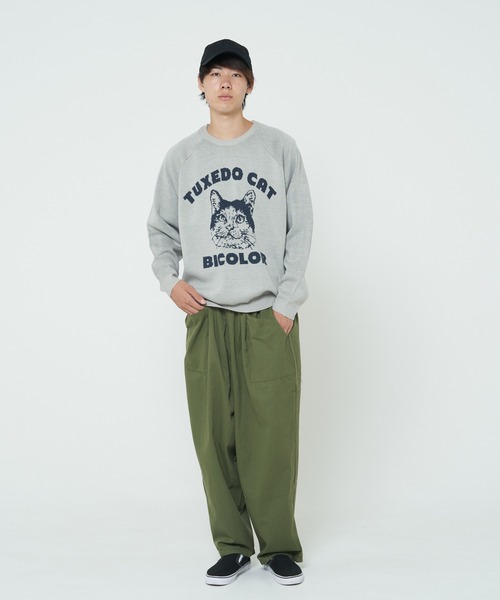 CORISCO（コリスコ）の「ニットソー動物柄ラグランクルー(M1)（ニット/セーター・レディース・ワイン/アイボリー/ブラック/グレー/ネイビー/ナチュラル/ブラック系その他/ブルー・X-LARGE/LARGE/MEDIUM）」の20枚目の写真