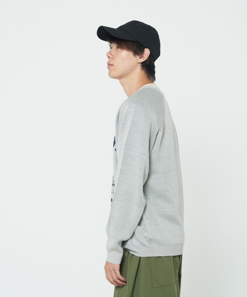 CORISCO（コリスコ）の「ニットソー動物柄ラグランクルー(M1)（ニット/セーター・レディース・ワイン/アイボリー/ブラック/グレー/ネイビー/ナチュラル/ブラック系その他/ブルー・X-LARGE/LARGE/MEDIUM）」の18枚目の写真