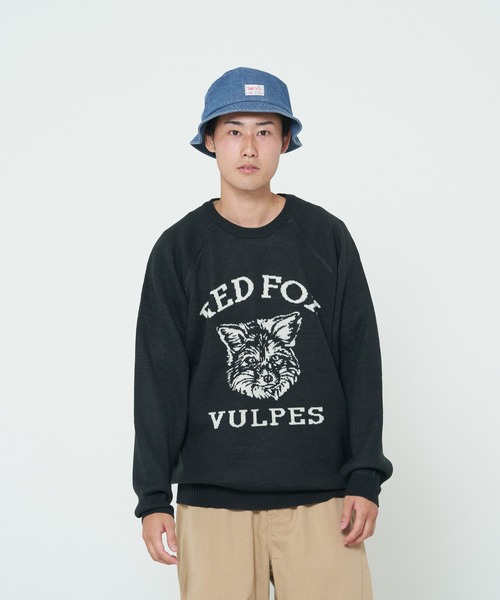 CORISCO（コリスコ）の「ニットソー動物柄ラグランクルー(M1)（ニット/セーター・レディース・ワイン/アイボリー/ブラック/グレー/ネイビー/ナチュラル/ブラック系その他/ブルー・X-LARGE/LARGE/MEDIUM）」の10枚目の写真