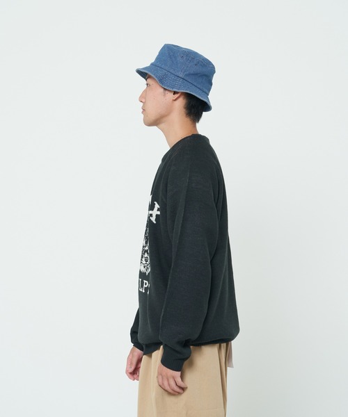 CORISCO（コリスコ）の「ニットソー動物柄ラグランクルー(M1)（ニット/セーター・レディース・ワイン/アイボリー/ブラック/グレー/ネイビー/ナチュラル/ブラック系その他/ブルー・X-LARGE/LARGE/MEDIUM）」の11枚目の写真