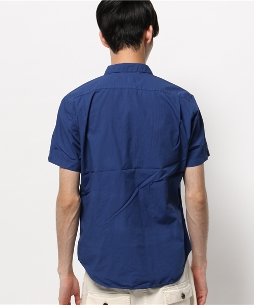 417 EDIFICE（フォーワンセブンエディフィス）の「ガーメントダイタイプライターS/S レギュラーカラーシャツ（シャツ/ブラウス・メンズ・グリーン/ネイビー/ホワイト・LARGE/SMALL/MEDIUM）」の6枚目の写真