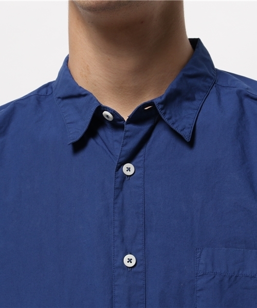 417 EDIFICE（フォーワンセブンエディフィス）の「ガーメントダイタイプライターS/S レギュラーカラーシャツ（シャツ/ブラウス・メンズ・グリーン/ネイビー/ホワイト・LARGE/SMALL/MEDIUM）」の7枚目の写真