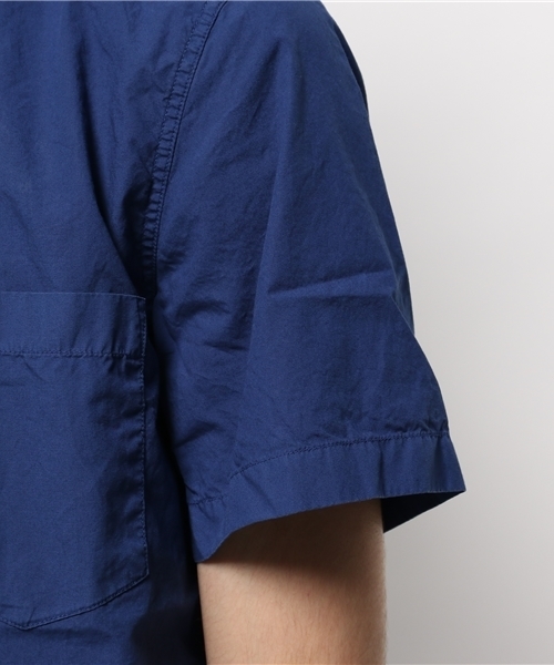 417 EDIFICE（フォーワンセブンエディフィス）の「ガーメントダイタイプライターS/S レギュラーカラーシャツ（シャツ/ブラウス・メンズ・グリーン/ネイビー/ホワイト・LARGE/SMALL/MEDIUM）」の8枚目の写真