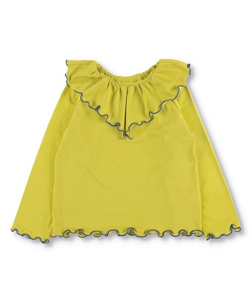 BRANSHES（ブランシェス）の「2WAY長袖Tシャツ_ロンT（Tシャツ/カットソー・キッズ・オフホワイト/マスタード/その他・140/150/100/110/90/120/130）」の3枚目の写真