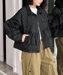 シャーリングブルゾン