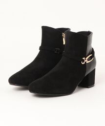 BETTY CLUB | フェイクレザー ベルト付きショートブーツ(ブーツ)