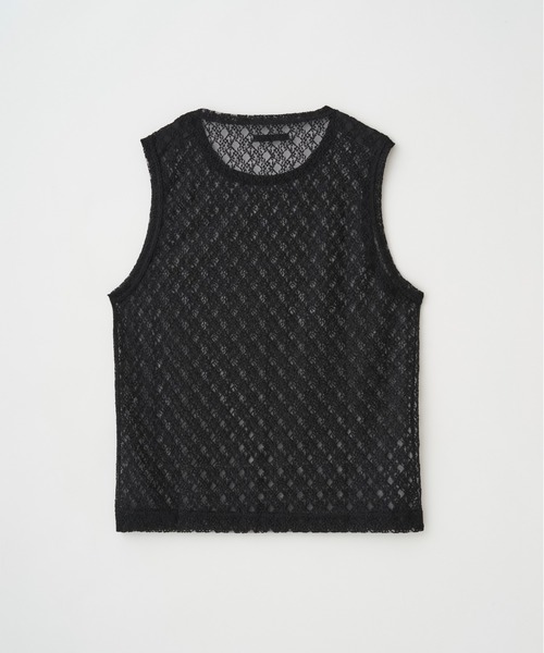 Juha(ユハ)の「RUSSELL LACE NO-SLEEVE(ベスト・メンズ・アイボリー/ブラック/オリーブ・4/3)」の16枚目の写真