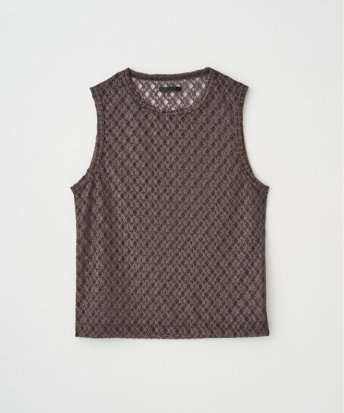 Juha(ユハ)の「RUSSELL LACE NO-SLEEVE(ベスト・メンズ・アイボリー/ブラック/オリーブ・4/3)」の14枚目の写真