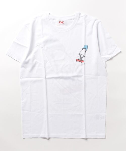 tシャツ 「Veni Vedi Vici」FINGER SKATE TEE レディース メンズ Veni Vedi Vici》FINGER SKATE TEE（Tシャツ/カットソー）｜Veni