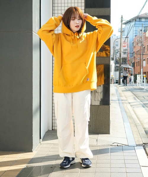 95年製　powell ラットボーン フーディ Mサイズ ネイビー BEN DAVIS ベンデイビス フード刺繍 ワッペン スウェット