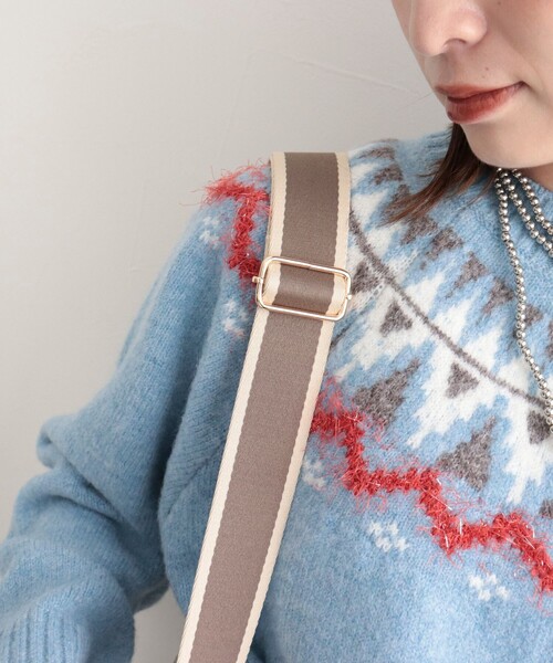 fredy emue（フレディエミュ）の「アジャストテープショルダー（その他小物・レディース・ホワイト系その他4/ブルー系その他7/レッド系その他3・FREE）」の4枚目の写真