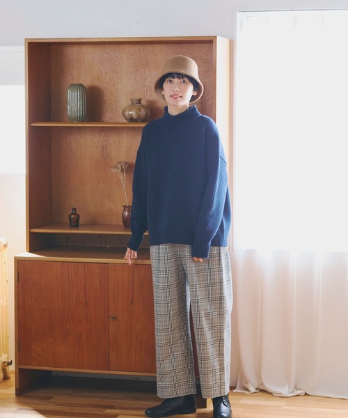 studio CLIP（スタディオクリップ）の「7ゲージロールネックプルオーバー（ニット/セーター・レディース・ネイビー/ライトブルー/モカ/ベージュ/その他8/その他7/オレンジ/ホワイト/ブラウン・FREE）」の19枚目の写真