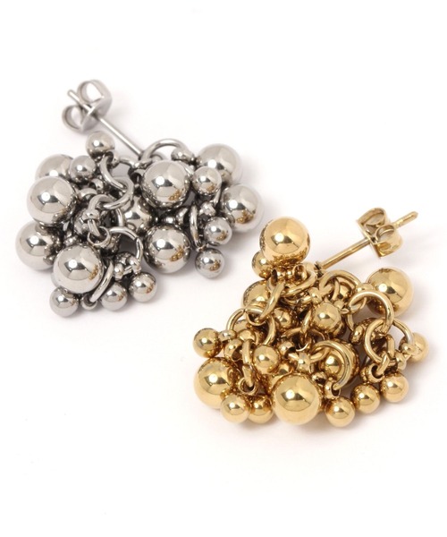 LEPSIM(レプシィム)の「ステンレスジャラピアス 983104(ピアス(両耳用)・レディース・シルバー/ゴールド・ONE SIZE)」の3枚目の写真