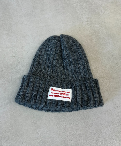 CPCM（シーピーシーエム）の「MIX糸ニット帽（ニットキャップ/ビーニー・レディース・ブルー/アイボリー/チャコールグレー/モカ・FREE）」の2枚目の写真