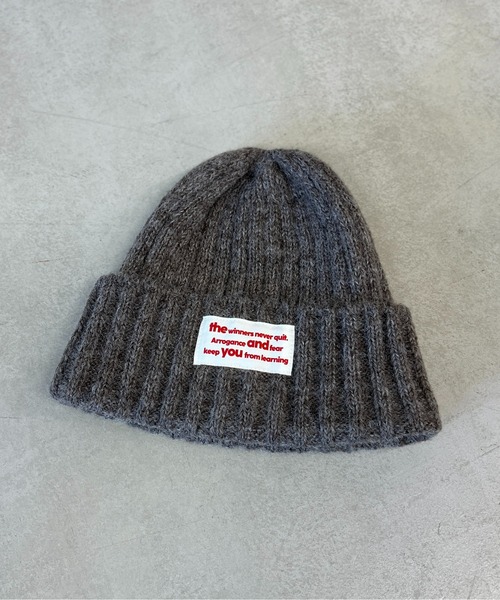 CPCM（シーピーシーエム）の「MIX糸ニット帽（ニットキャップ/ビーニー・レディース・ブルー/アイボリー/チャコールグレー/モカ・FREE）」の16枚目の写真