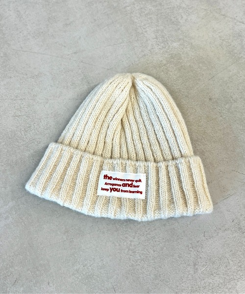 CPCM（シーピーシーエム）の「MIX糸ニット帽（ニットキャップ/ビーニー・レディース・ブルー/アイボリー/チャコールグレー/モカ・FREE）」の17枚目の写真
