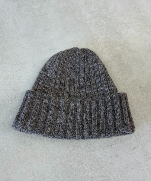 CPCM（シーピーシーエム）の「MIX糸ニット帽（ニットキャップ/ビーニー・レディース・ブルー/アイボリー/チャコールグレー/モカ・FREE）」の20枚目の写真