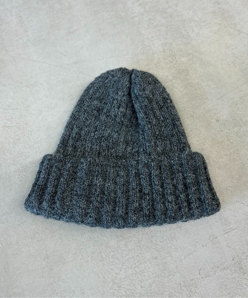 CPCM（シーピーシーエム）の「MIX糸ニット帽（ニットキャップ/ビーニー・レディース・ブルー/アイボリー/チャコールグレー/モカ・FREE）」の21枚目の写真