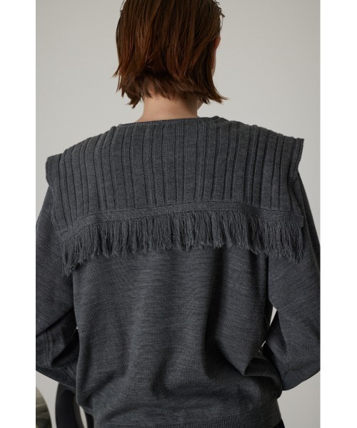 RIM.ARK（リムアーク）の「Shoulder design knit tops（ニット