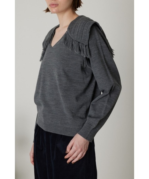 RIM.ARK（リムアーク）の「Shoulder design knit tops（ニット