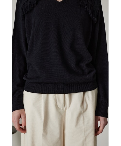 限定　RIM.ARK Power shoulder design knit 美品 RIM.ARK（リムアーク）の「Power shoulder design knit（ニット