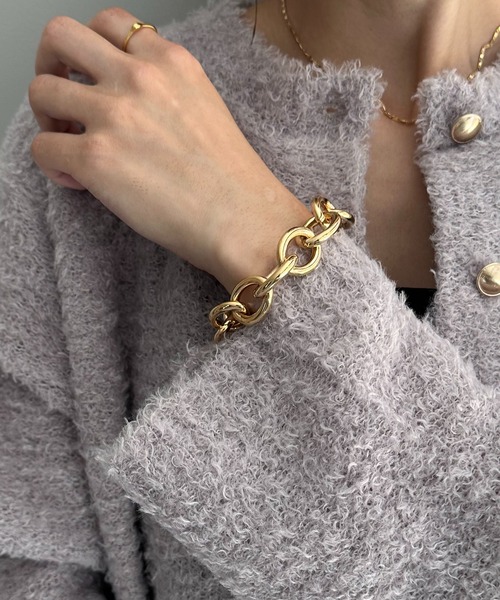 PAPILLONNER(パピヨネ)の「ボリュームブレスレット(ブレスレット・レディース・シルバー/ゴールド・FREE)」の8枚目の写真