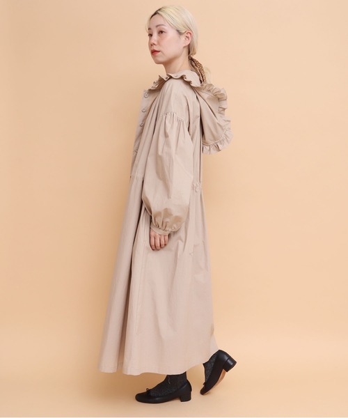 peu pres（プープレ）の「タイプライター　フリルフード付きCO（その他アウター・レディース・ベージュ/ネイビー・FREE）」の18枚目の写真