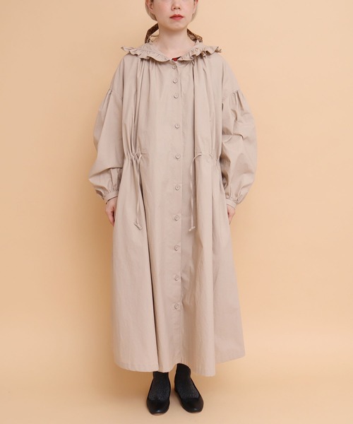 peu pres（プープレ）の「タイプライター　フリルフード付きCO（その他アウター・レディース・ベージュ/ネイビー・FREE）」の21枚目の写真