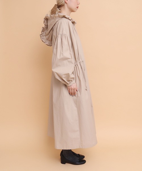 peu pres（プープレ）の「タイプライター　フリルフード付きCO（その他アウター・レディース・ベージュ/ネイビー・FREE）」の22枚目の写真