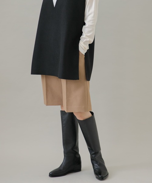 URBAN RESEARCH Sonny Label（アーバンリサーチサニーレーベル）の「タックハーフパンツ（その他パンツ・レディース・ブラック/キャメル・FREE）」の13枚目の写真