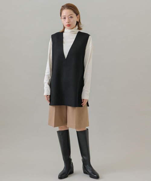 URBAN RESEARCH Sonny Label（アーバンリサーチサニーレーベル）の「タックハーフパンツ（その他パンツ・レディース・ブラック/キャメル・FREE）」の16枚目の写真