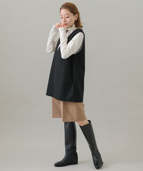 URBAN RESEARCH Sonny Label（アーバンリサーチサニーレーベル）の「タックハーフパンツ（その他パンツ・レディース・ブラック/キャメル・FREE）」の18枚目の写真