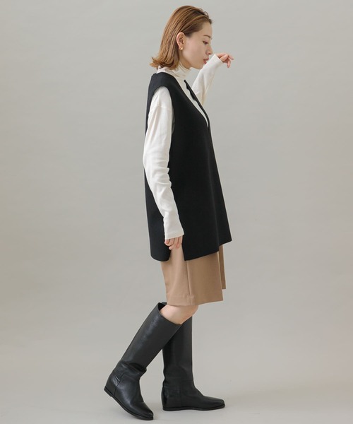 URBAN RESEARCH Sonny Label（アーバンリサーチサニーレーベル）の「タックハーフパンツ（その他パンツ・レディース・ブラック/キャメル・FREE）」の19枚目の写真