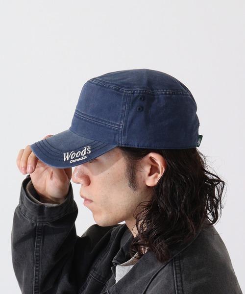 Woods(ウッズ)の「WOODS ウォッシュコットンワーク(キャップ・メンズ・ブラック/ベージュ/ネイビー・FREE)」の3枚目の写真