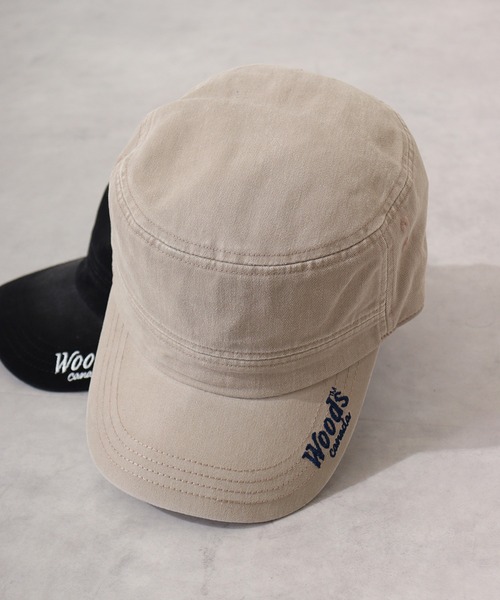 Woods(ウッズ)の「WOODS ウォッシュコットンワーク(キャップ・メンズ・ブラック/ベージュ/ネイビー・FREE)」の6枚目の写真