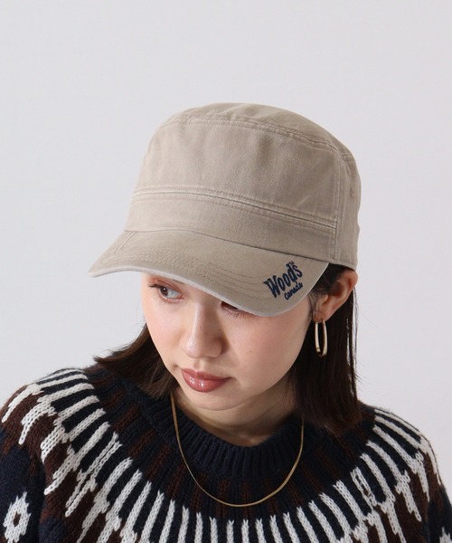 Woods(ウッズ)の「WOODS ウォッシュコットンワーク(キャップ・メンズ・ブラック/ベージュ/ネイビー・FREE)」の14枚目の写真