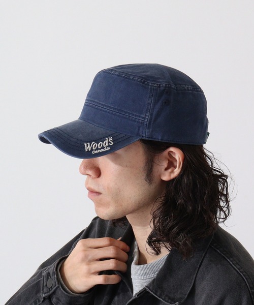 Woods(ウッズ)の「WOODS ウォッシュコットンワーク(キャップ・メンズ・ブラック/ベージュ/ネイビー・FREE)」の9枚目の写真