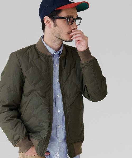green label relaxing（グリーンレーベルリラクシング）の「MA-1/TYPE GREENDOWN ダウンブルゾン◆（MA-1・メンズ・オリーブ/ネイビー・X-LARGE/SMALL/LARGE/MEDIUM）」の2枚目の写真