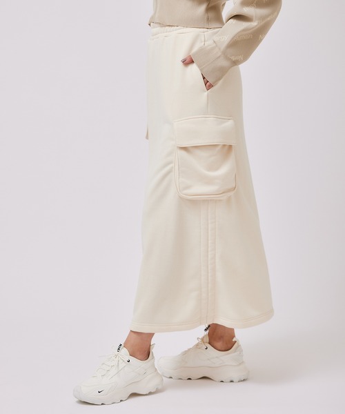 NERGY（ナージー）の「【UV＆吸水速乾】スウェットカーゴスカート（スカート・レディース・ブラック/ピンク/キナリ・M/S）」の7枚目の写真