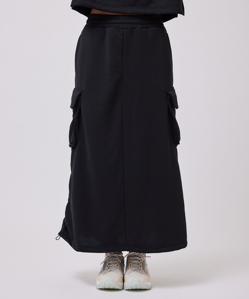 NERGY（ナージー）の「【UV＆吸水速乾】スウェットカーゴスカート（スカート・レディース・ブラック/ピンク/キナリ・M/S）」の9枚目の写真