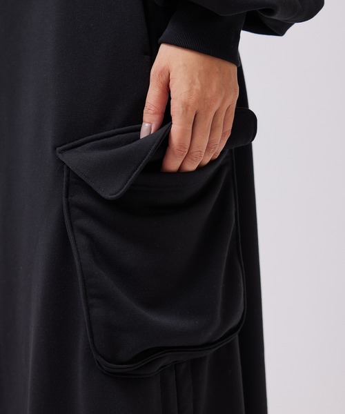 NERGY（ナージー）の「【UV＆吸水速乾】スウェットカーゴスカート（スカート・レディース・ブラック/ピンク/キナリ・M/S）」の14枚目の写真