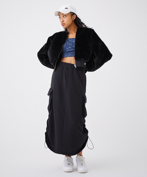 NERGY（ナージー）の「【UV＆吸水速乾】スウェットカーゴスカート（スカート・レディース・ブラック/ピンク/キナリ・M/S）」の19枚目の写真