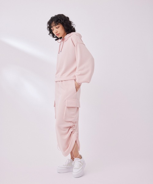 NERGY（ナージー）の「【UV＆吸水速乾】スウェットカーゴスカート（スカート・レディース・ブラック/ピンク/キナリ・M/S）」の21枚目の写真