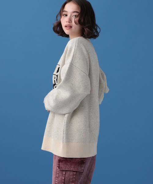 PBLIM（ページボーイリム）の「PBLIM/メッセージロゴニット（ニット/セーター・レディース・オフホワイト/オレンジ/ブラック・FREE）」の22枚目の写真