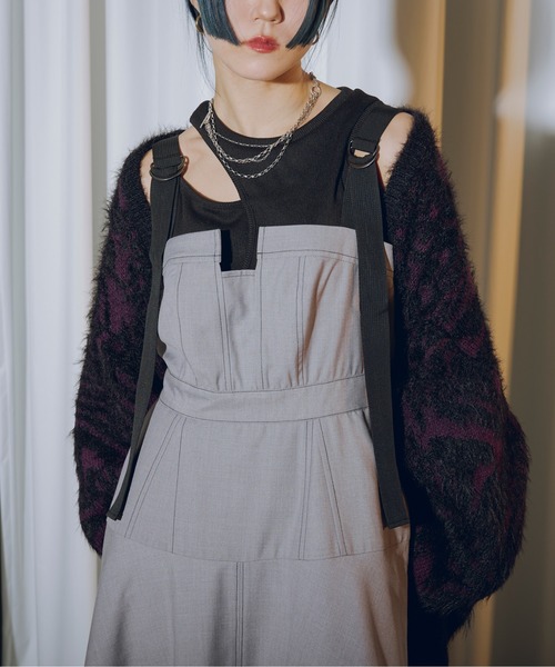 Ezick(エジック)の「Panel bustier ステッチキャミドレス(ワンピース・レディース・カーキブラウン/チャコールグレー/ライトグレー・FREE)」の18枚目の写真