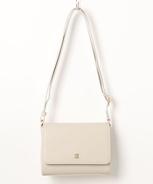 MURUA（ムルーア）の「【MURUA/ムルーア】 EMBOSS SERIES ショルダーバッグ（ショルダーバッグ・レディース・ベージュ/ブラック/ミント・FREE）」の2枚目の写真